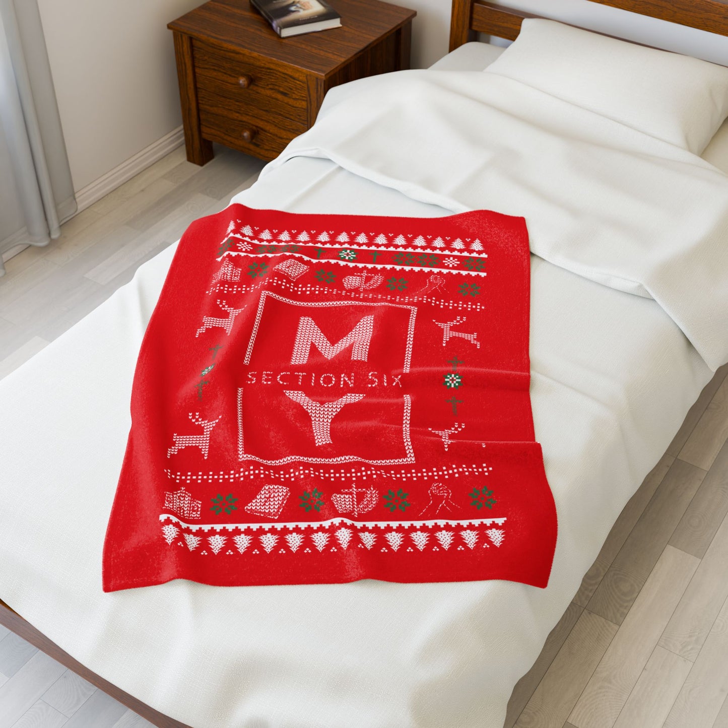Christmas Velveteen Plush Blanket — MS Section 6 Youth