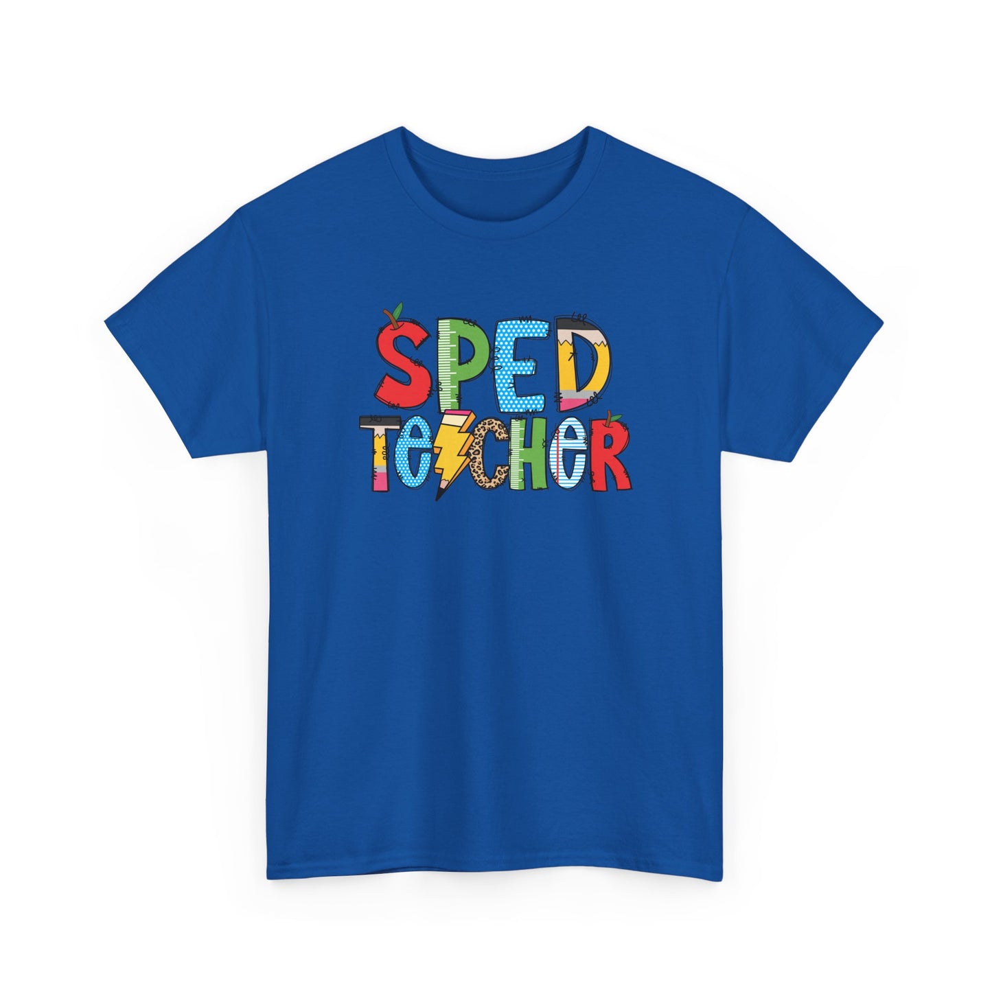 Sped Teacher Colorblock T-Shirt- Fun School Staff Gift
