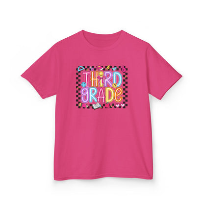 Girls - Third Grade Kids T‑Shirt - Colorful Back-to-School Tee