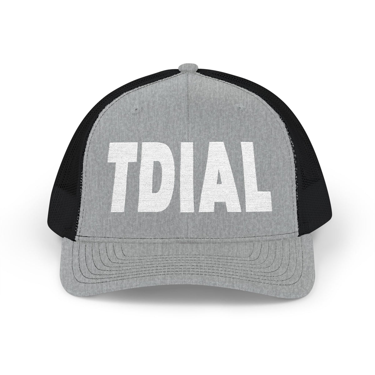 TDIAL Black and White Trucker Cap