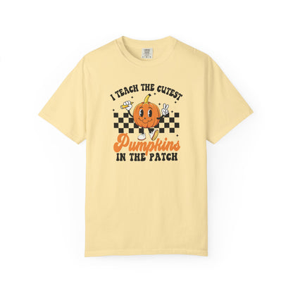 Comfort Colors Teacher Fall Shirt | I Teach The Cutest Pumpkin T-Shirt | Thanksgiving Teacher Tee | Cute Autumn Classroom Shirt