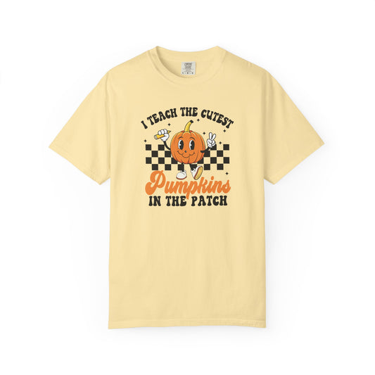 Comfort Colors Teacher Fall Shirt | I Teach The Cutest Pumpkin T-Shirt | Thanksgiving Teacher Tee | Cute Autumn Classroom Shirt