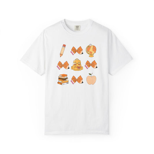 Comfort Colors Fall Coquette Shirt | Distressed Autumn Graphic Tee | Vintage Pumpkin Season T-Shirt | Cozy Unisex Fall Outfit
