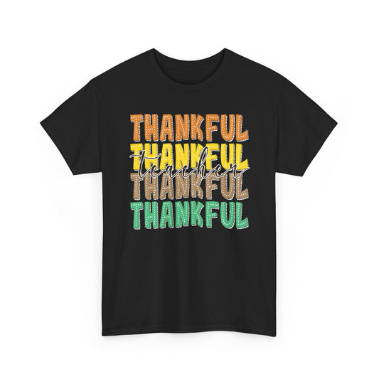 Thankful Teacher Shirt | Fall Teacher T-Shirt | Gildan Teacher Tee | Thanksgiving Teacher Outfit | Teacher Appreciation Gift