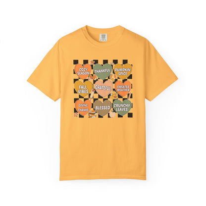 Comfort Colors Candy Hearts Shirt | Valentines Day Graphic Tee | Cute Pastel Heart T-Shirt | Unisex Love Shirt Gift