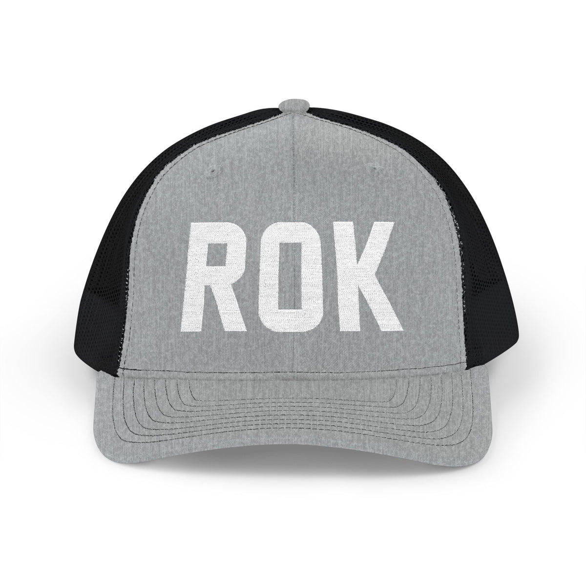 Black and White Trucker Cap - ROK Global