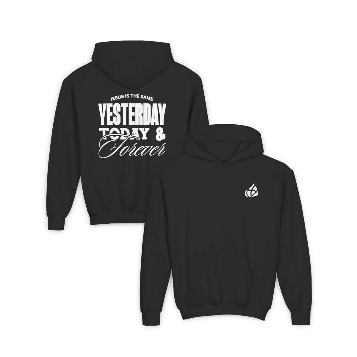 YOUTH - Basic Hoodie - Jesus is the Same - BBA