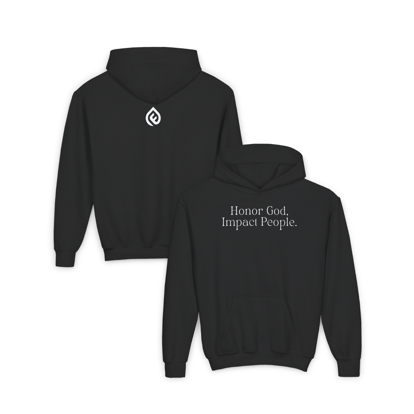Youth - Basic Hoodie "Honor God, Impact People" - FAC Aurora
