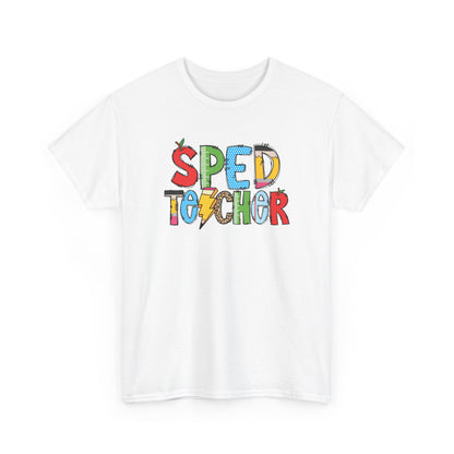 Sped Teacher Colorblock T-Shirt- Fun School Staff Gift