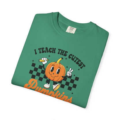 Comfort Colors Teacher Fall Shirt | I Teach The Cutest Pumpkin T-Shirt | Thanksgiving Teacher Tee | Cute Autumn Classroom Shirt