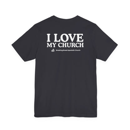 ADULT - Premium tee - I Love My Church - BBA