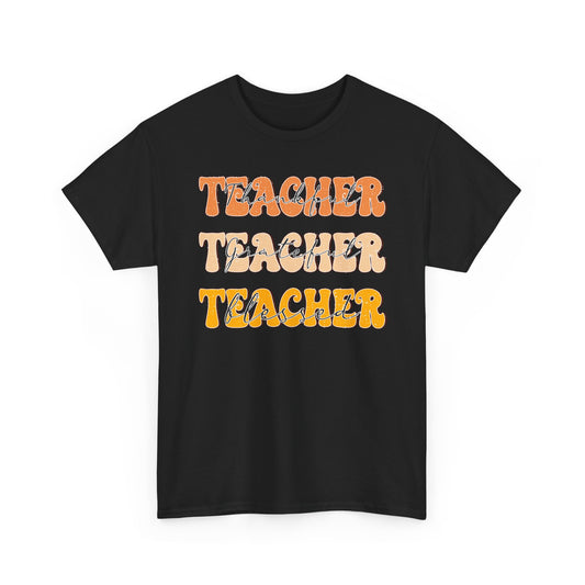 Thankful Grateful Blessed Teacher Shirt | Fall Teacher T-Shirt | Gildan Teacher Tee | Thanksgiving Teacher Outfit Gift