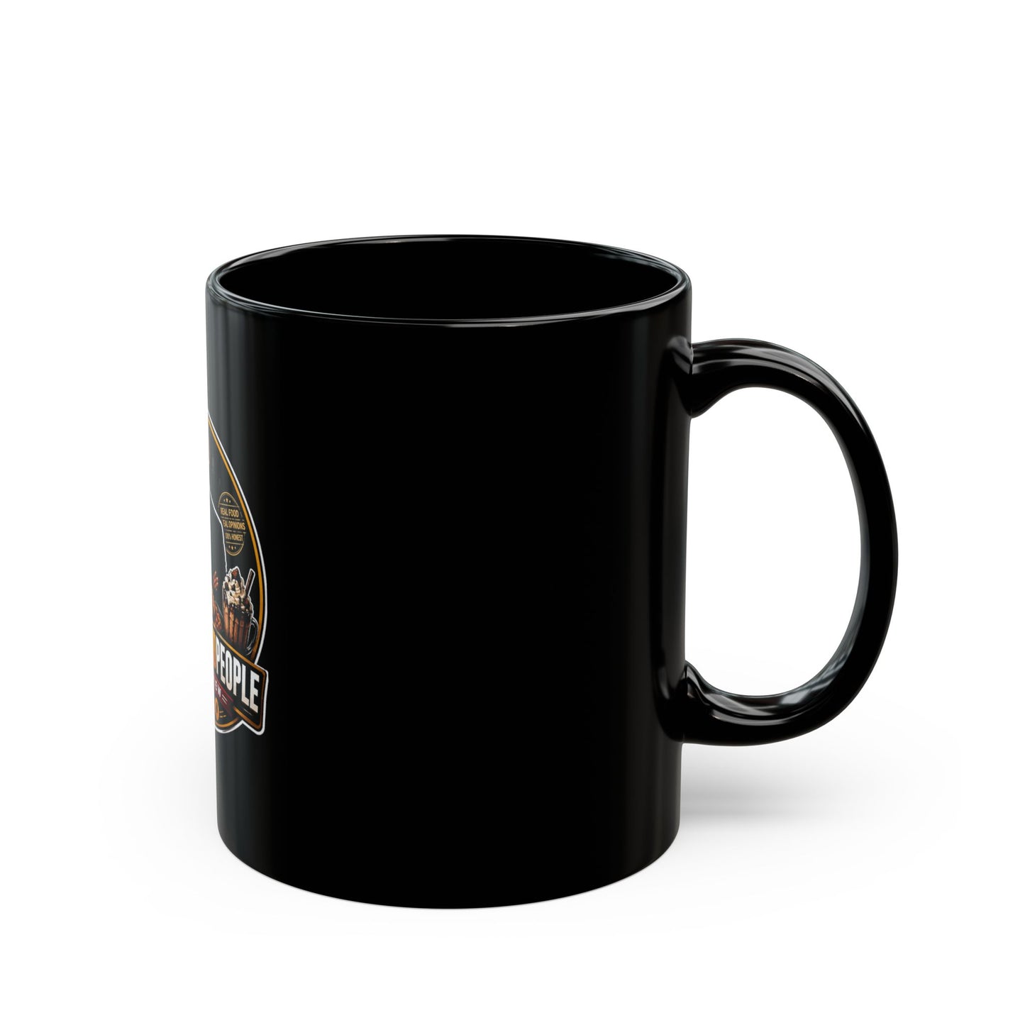 Coffee Black Mug - Smiles Food People Merch