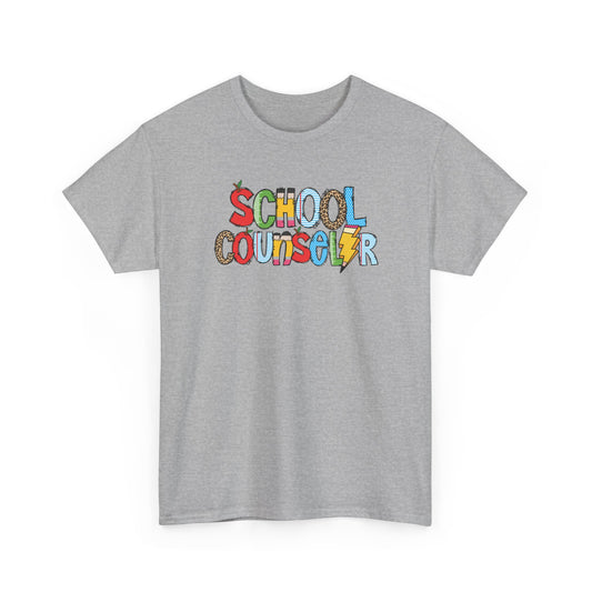 School Counselor Colorblock T-Shirt- Fun School Staff Gift