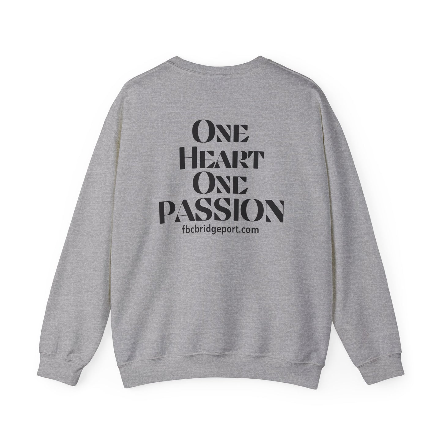 Adult - Basic Sweatshirt- one Heart One Passion