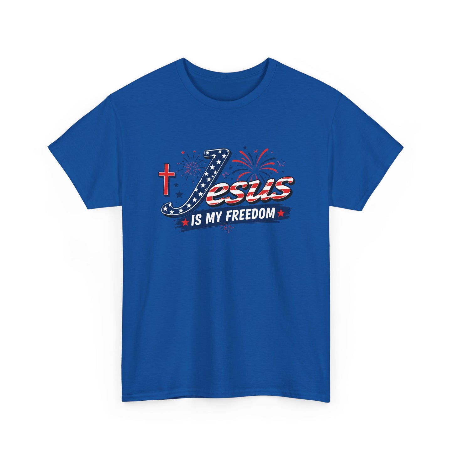 Adult - Basic T-Shirt -  Jesus Is My Freedom