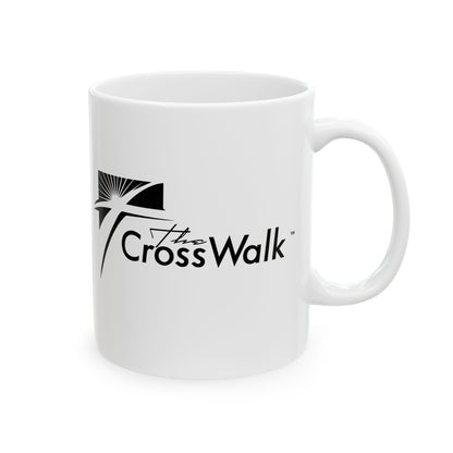 The Crosswalk Church White Mugs