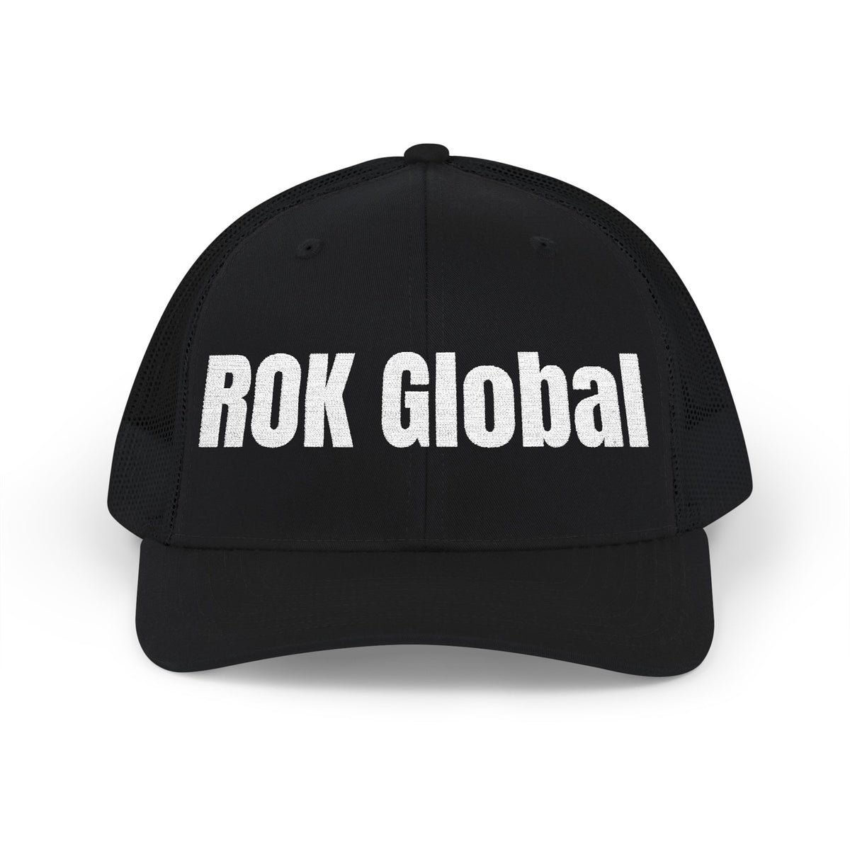 Black and White Trucker Cap - ROK Global