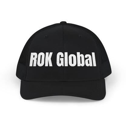 Black and White Trucker Cap - ROK Global