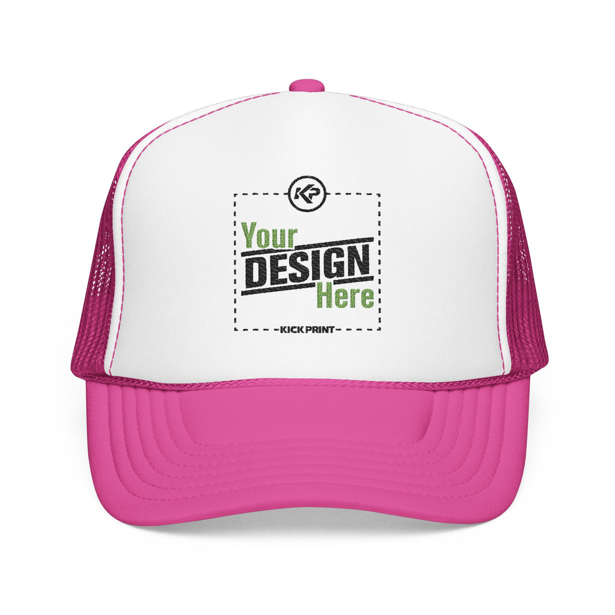Embroidered Snapback Trucker Cap