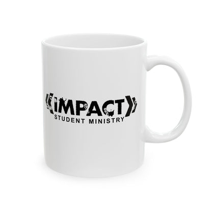 Impact Student Ministry White Mugs