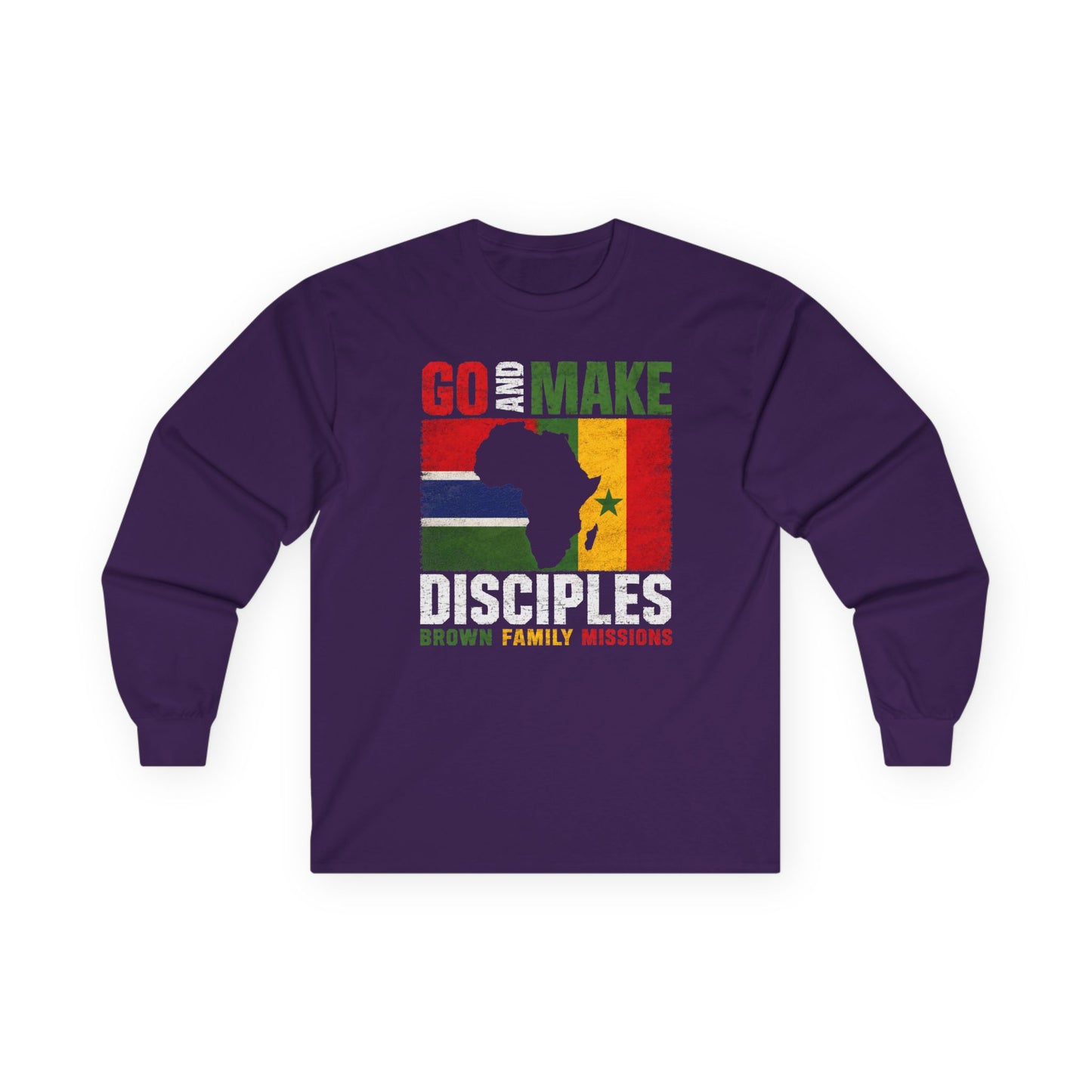 Go and Make Disciples Long Sleeve Tee - Brown Family Missions