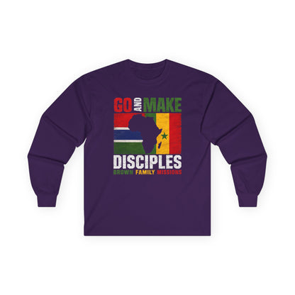 Go and Make Disciples Long Sleeve Tee - Brown Family Missions