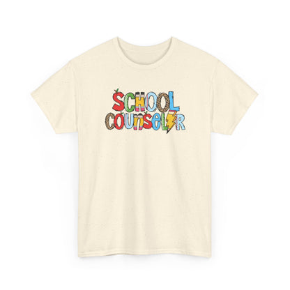 School Counselor Colorblock T-Shirt- Fun School Staff Gift
