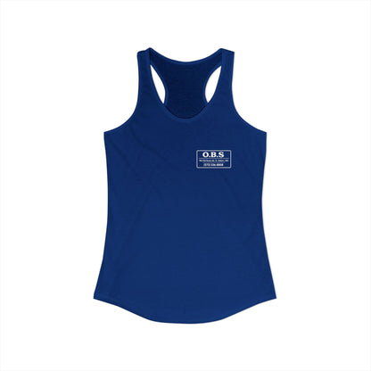 Women's Ideal Racerback Tank - Mariahs Full Circle Black & white