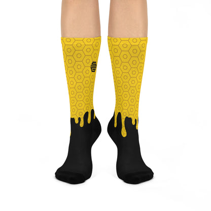 Honey Drip Socks Yellow Drip