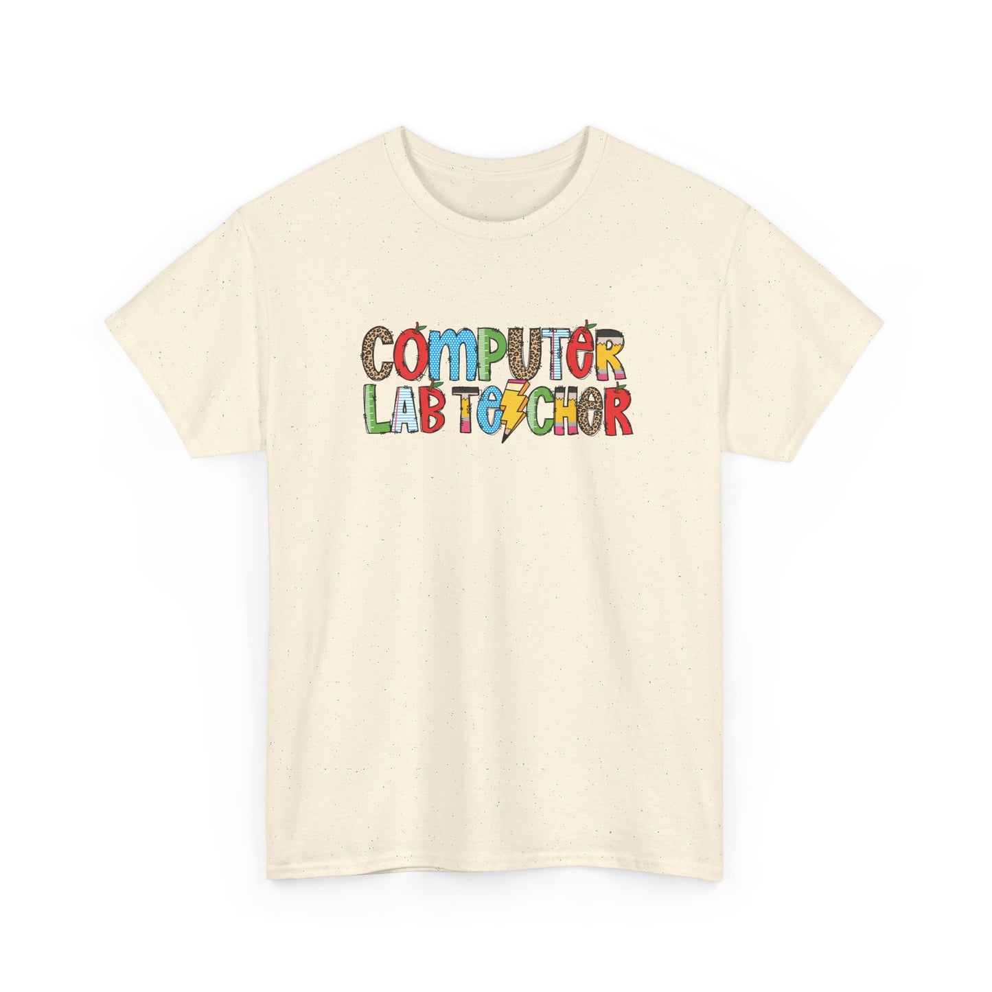 Computer Lab Teacher Colorblock T-Shirt- Fun School Staff Gift