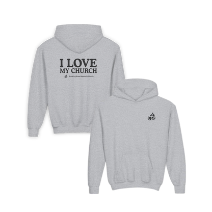 YOUTH - Basic Hoodie - I Love My Church - BBA