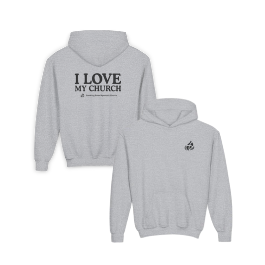 YOUTH - Basic Hoodie - I Love My Church - BBA