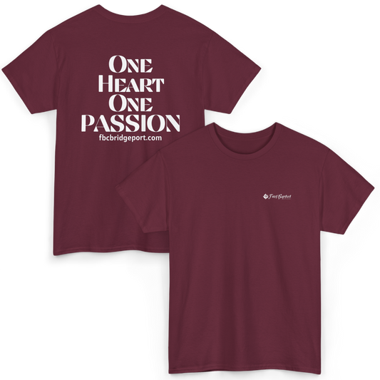Adult - Basic Tee - One Heart One Passion
