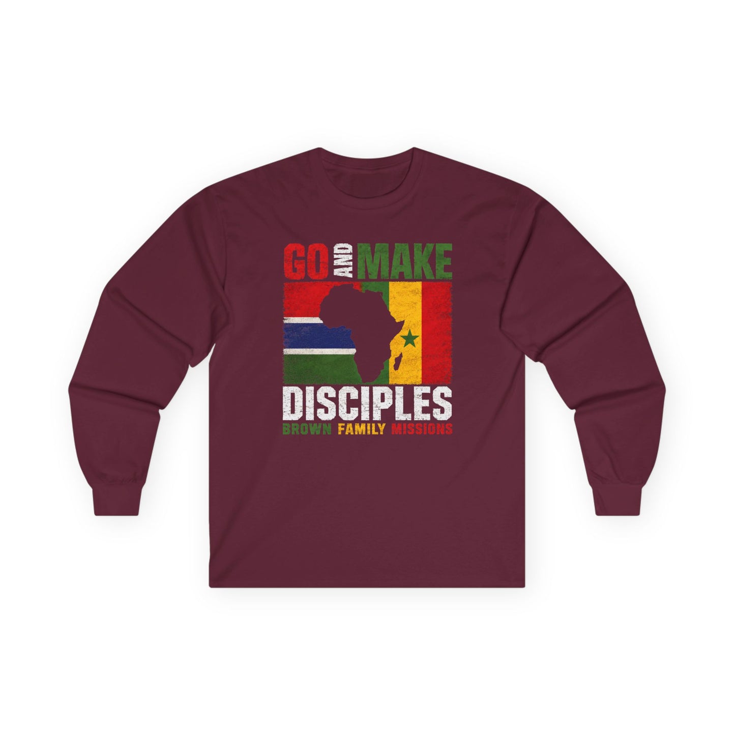 Go and Make Disciples Long Sleeve Tee - Brown Family Missions