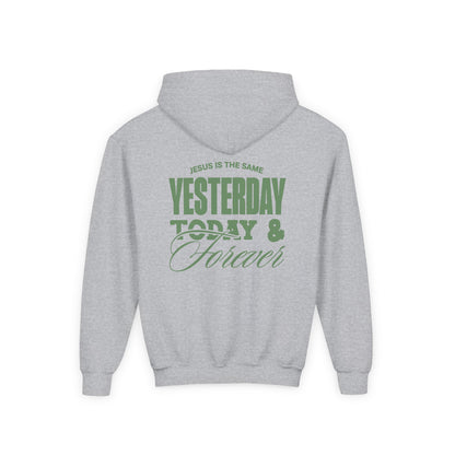 YOUTH - Basic Hoodie - Jesus is the Same - BBA