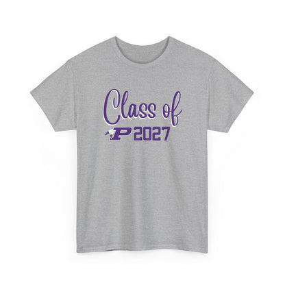 Class of 2027 Tee -  Purple School Pride Graduation Shirt