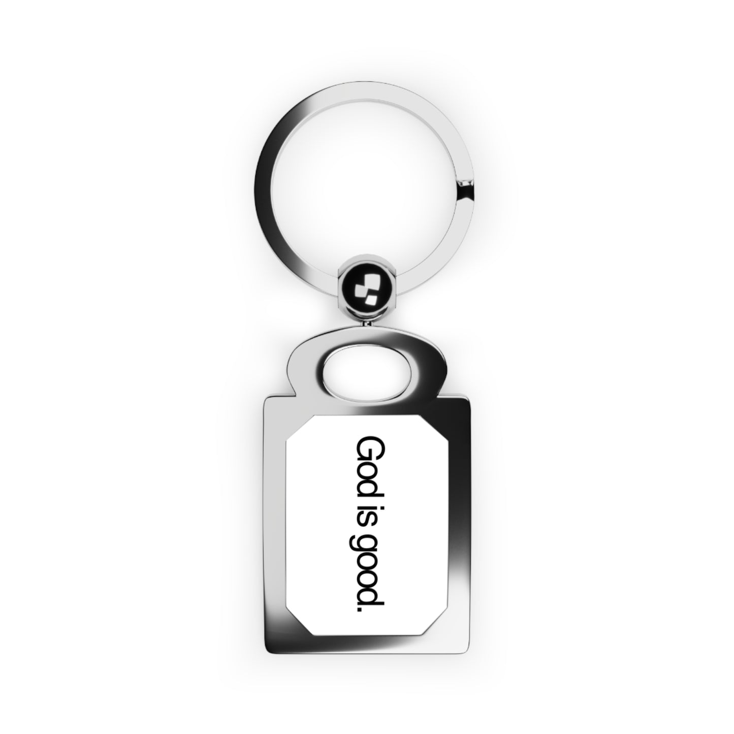 Rectangle Photo Keyring "God is good."  - Jason Wittrock