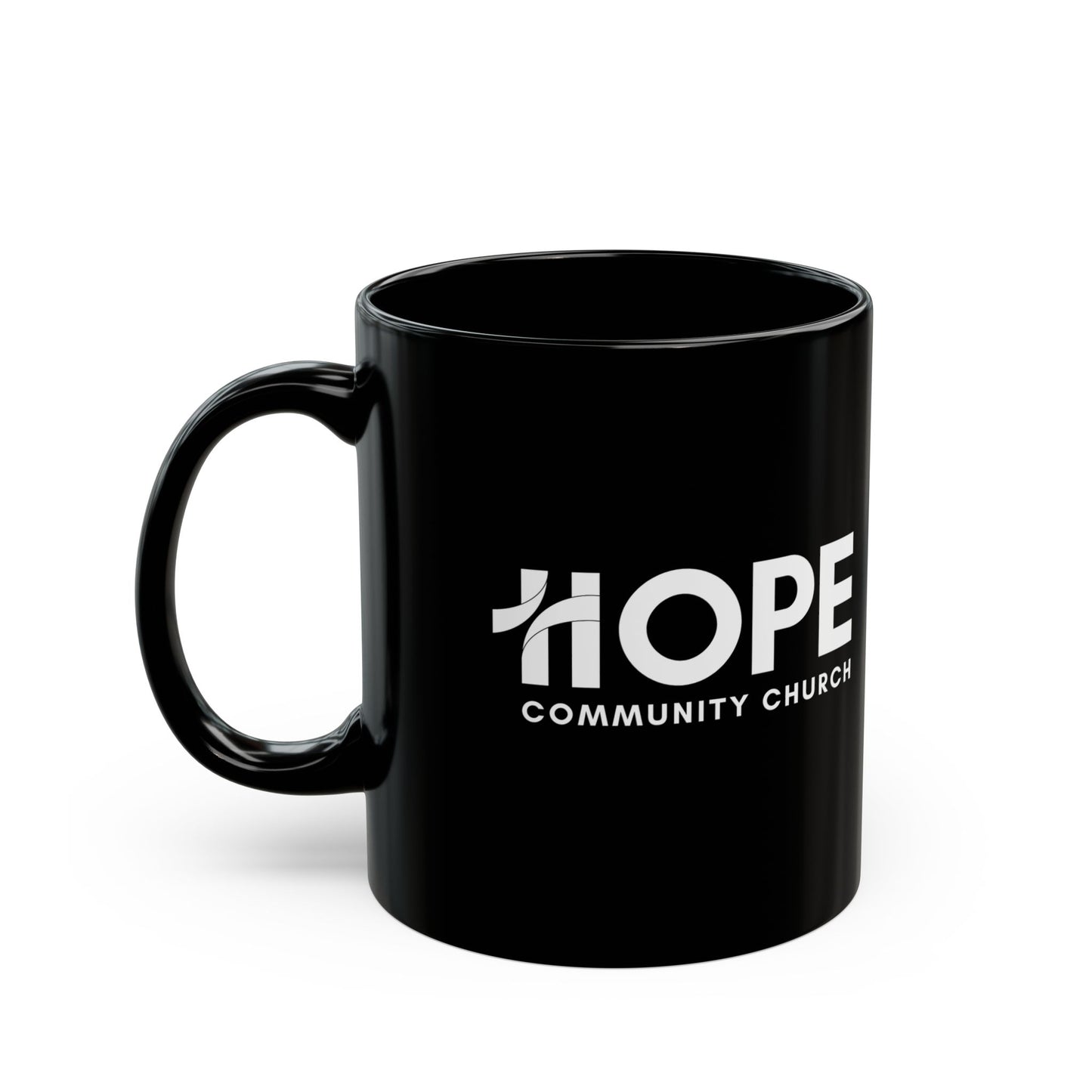 Hope Community Church Black Mug – Inspirational Church Coffee Cup 11oz