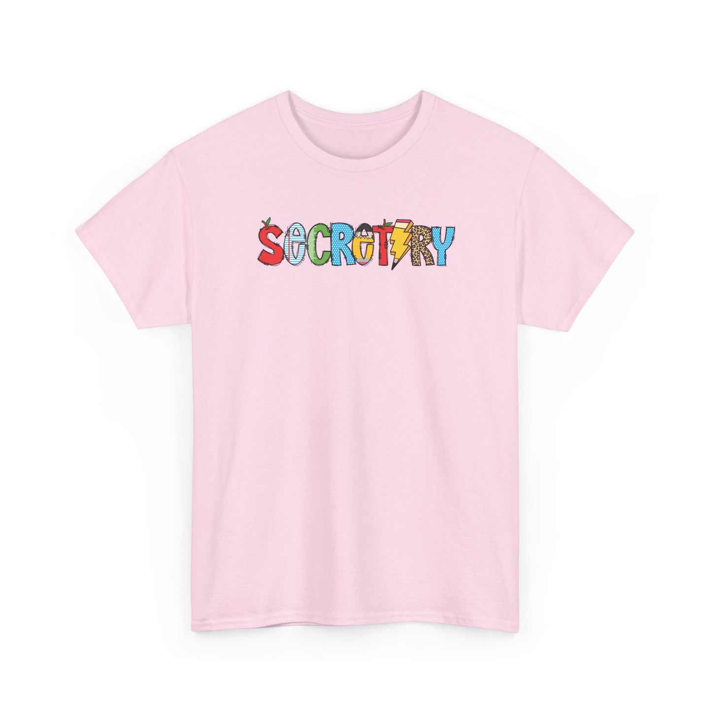 Secretary Colorblock T-Shirt- Fun School Staff Gift