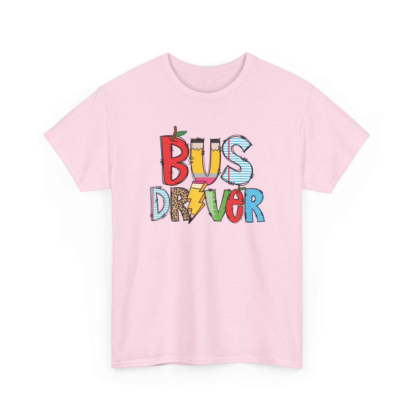Bus Driver Colorblock T-Shirt- Fun School Staff Gift