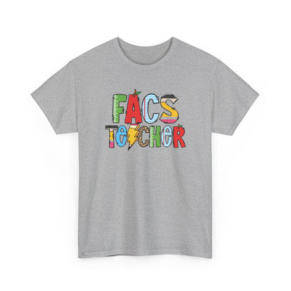 FACS Teacher Colorblock T-Shirt- Fun School Staff Gift