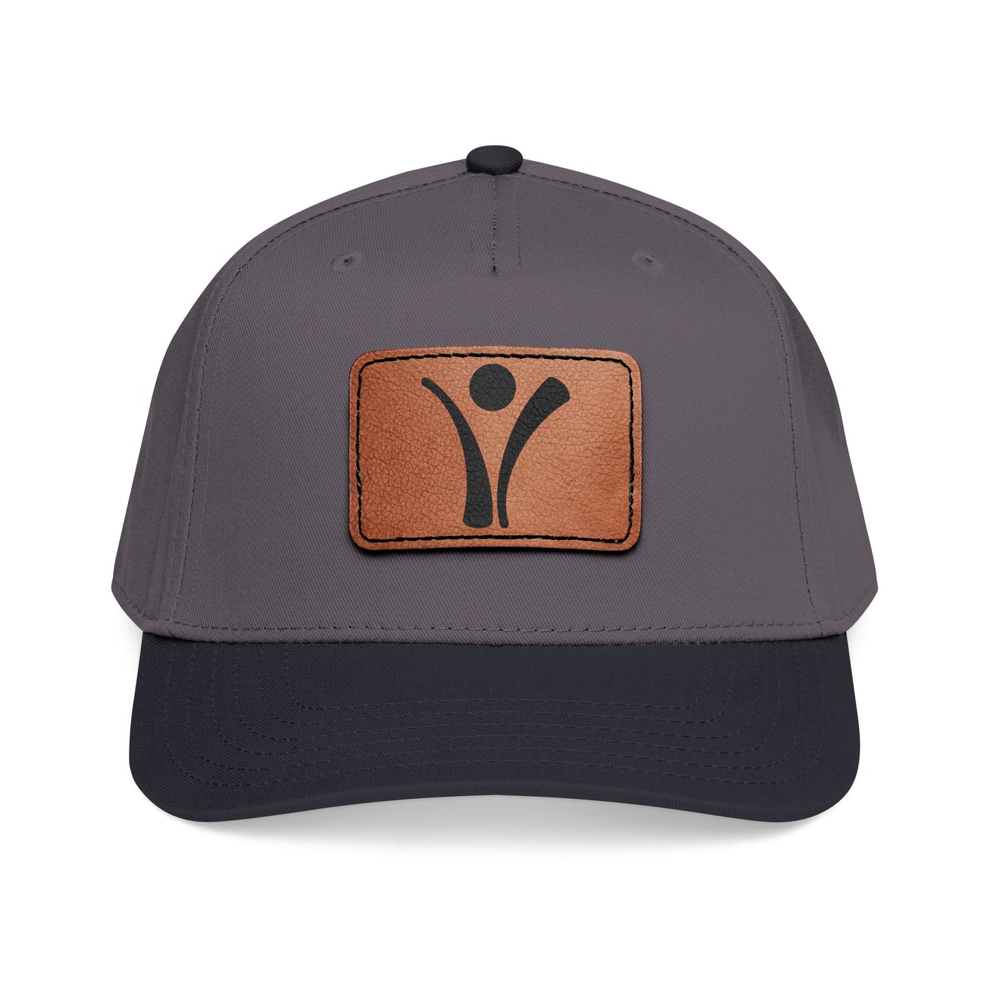 Leather Patch Baseball Cap - Living with Purpose