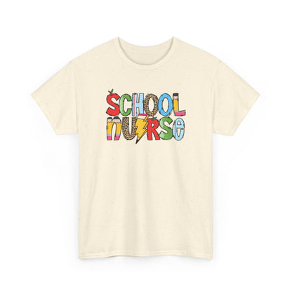 School Nurse Colorblock T-Shirt- Fun School Staff Gift