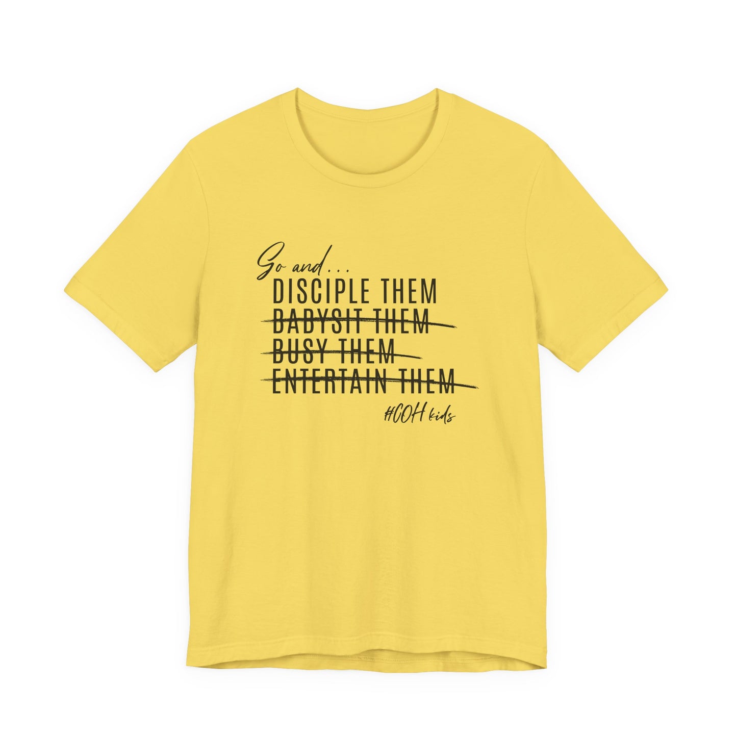 ADULT - Premium Cotton T-Shirt - Disciple Them T-Shirt