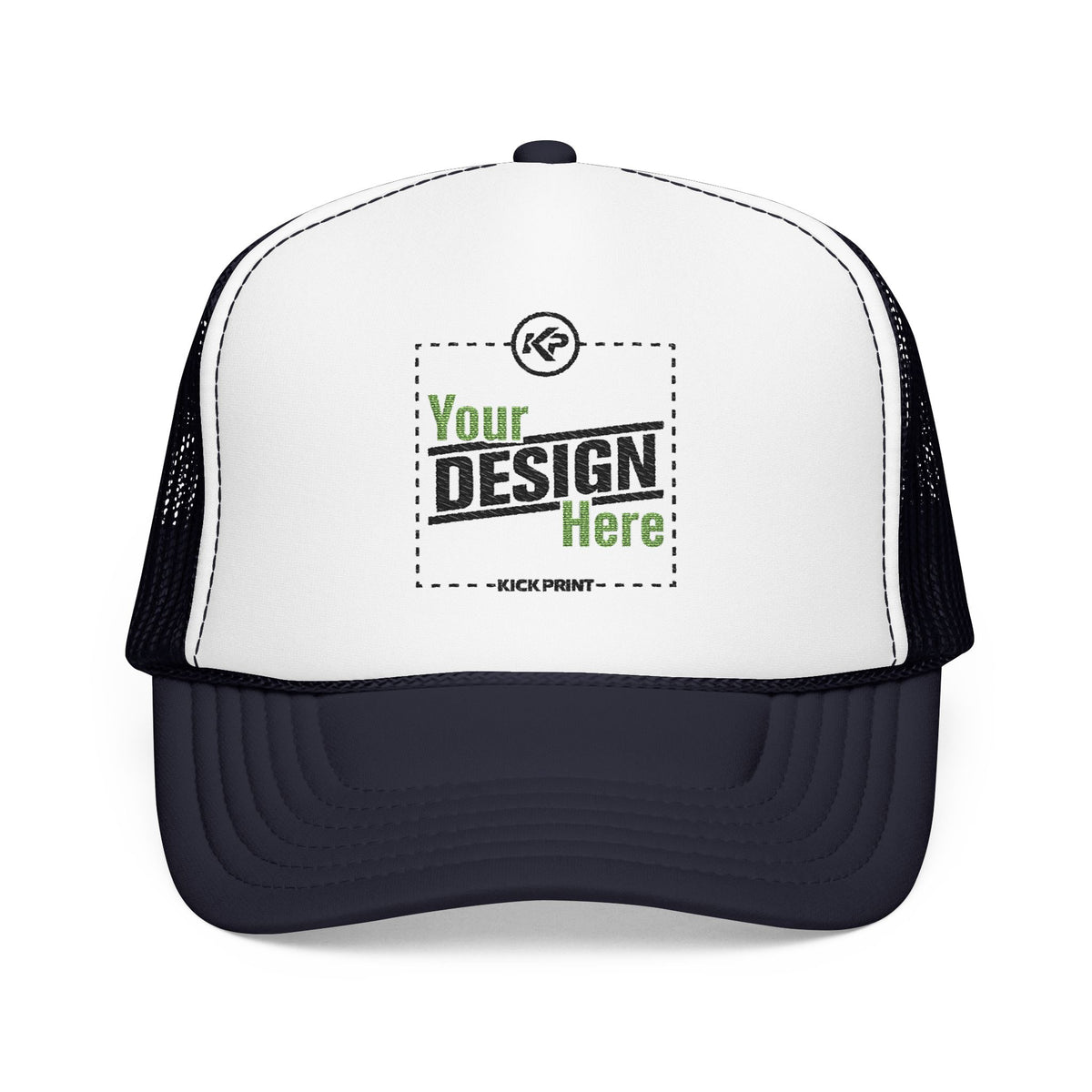 Embroidered Snapback Trucker Cap