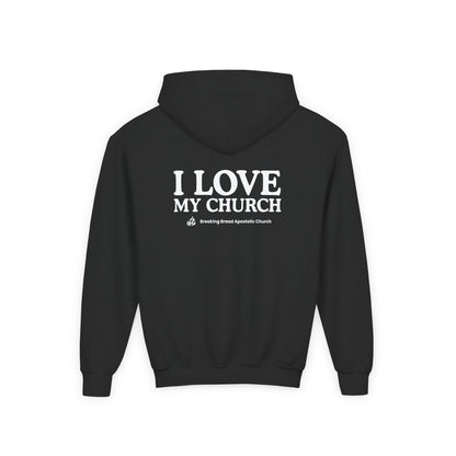 YOUTH - Basic Hoodie - I Love My Church - BBA