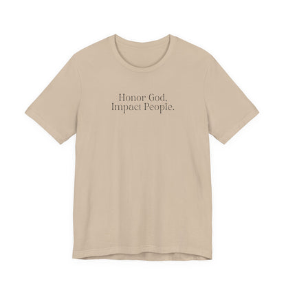 Adult - Premium T-Shirt “Honor God, Impact People” -  FAC Aurora
