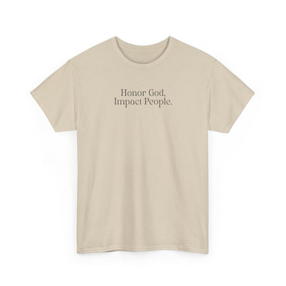 Adult - Honor God, Impact People Basic T-Shirt - FAC Aurora