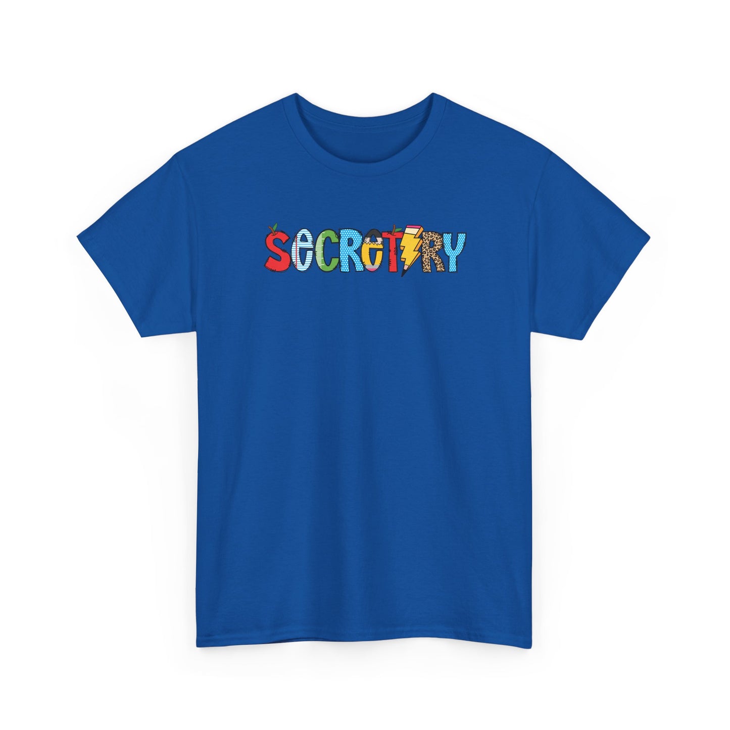 Secretary Colorblock T-Shirt- Fun School Staff Gift